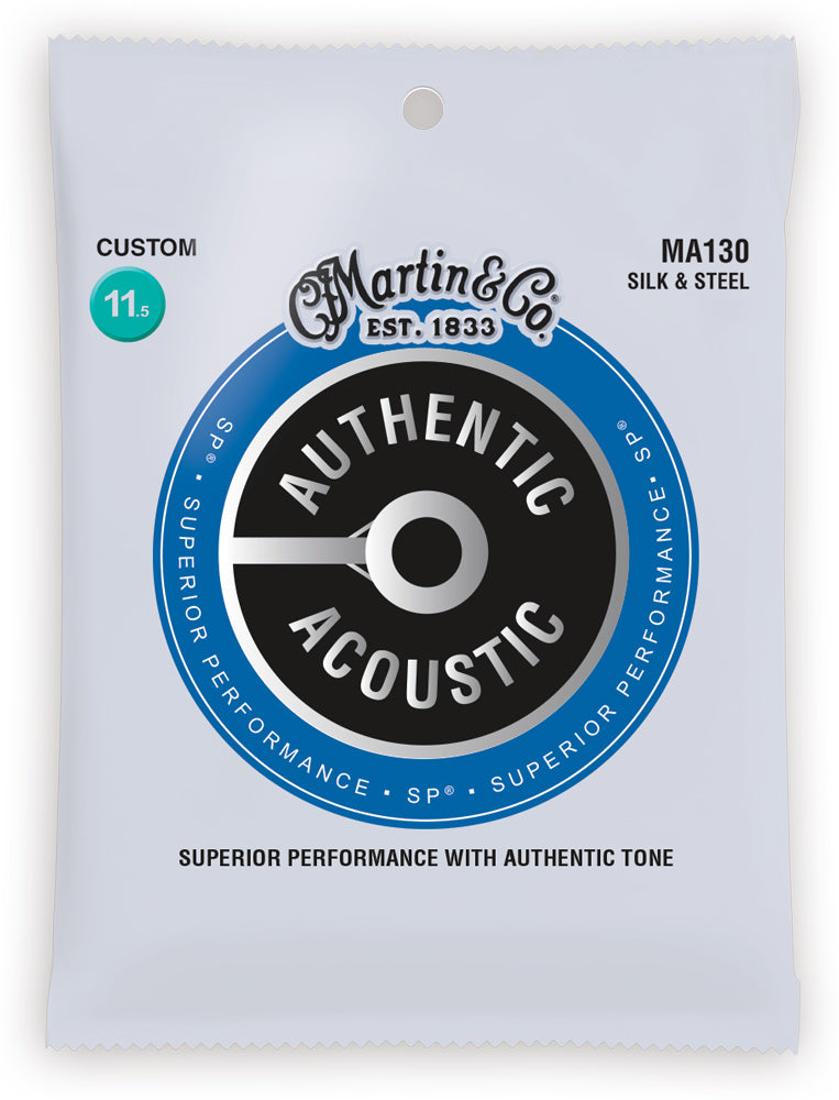 Martin & Co. Authentic Acoustic SP Guitar Strings Silk & Steel