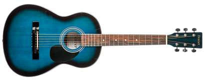 Denver DD34S Acoustic Guitar, 3/4 Size - Blue