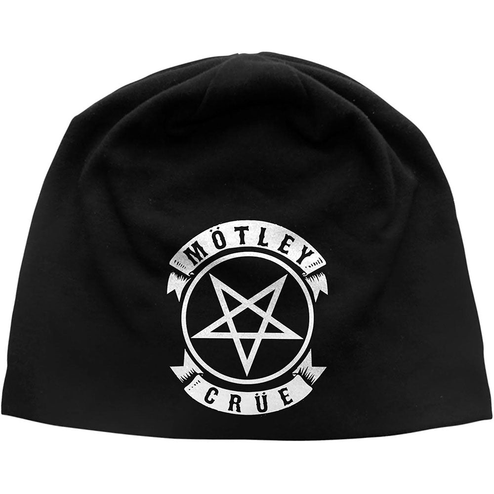 MOTLEY CRUE UNISEX BEANIE HAT: PENTAGRAM by Rock Off Trade