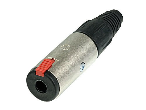 Neutrik NJ3FC6 - BAG 1/4in TRS Black Locking Cable Jack Silver Contacts by SFM