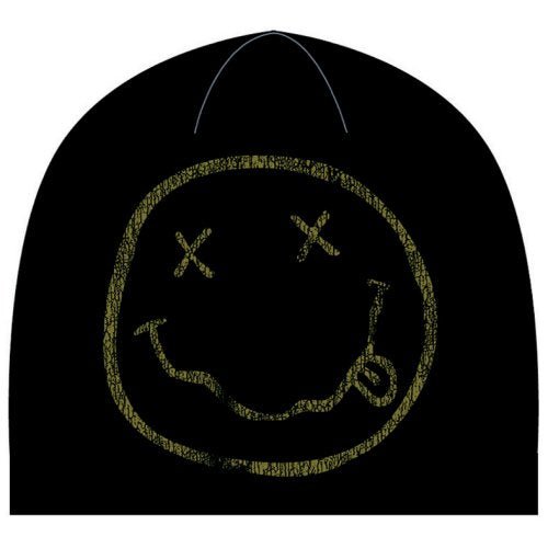 NIRVANA UNISEX BEANIE HAT: SMILEY by Rock Off Trade