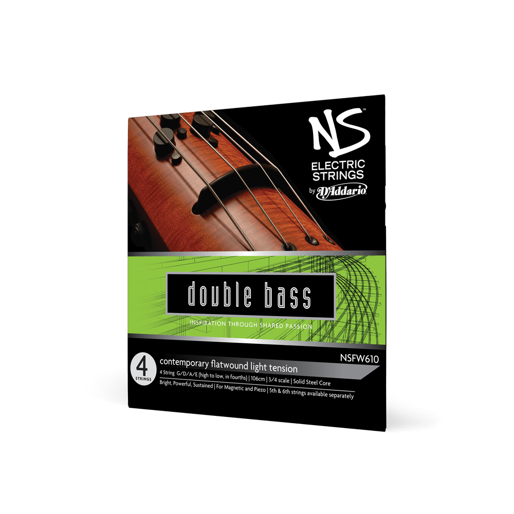 NS Electric Contemporary Bass String Set, 3/4 Scale, Light Tension by D'Addario Canada