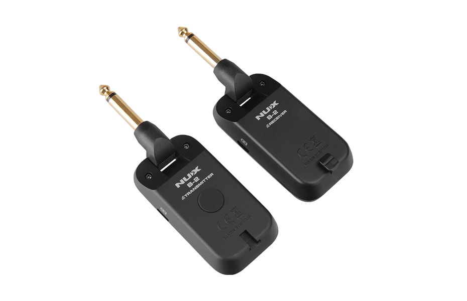 NUX Rechargeable 4 Channel Wireless Guitar System - Black by Coast Music