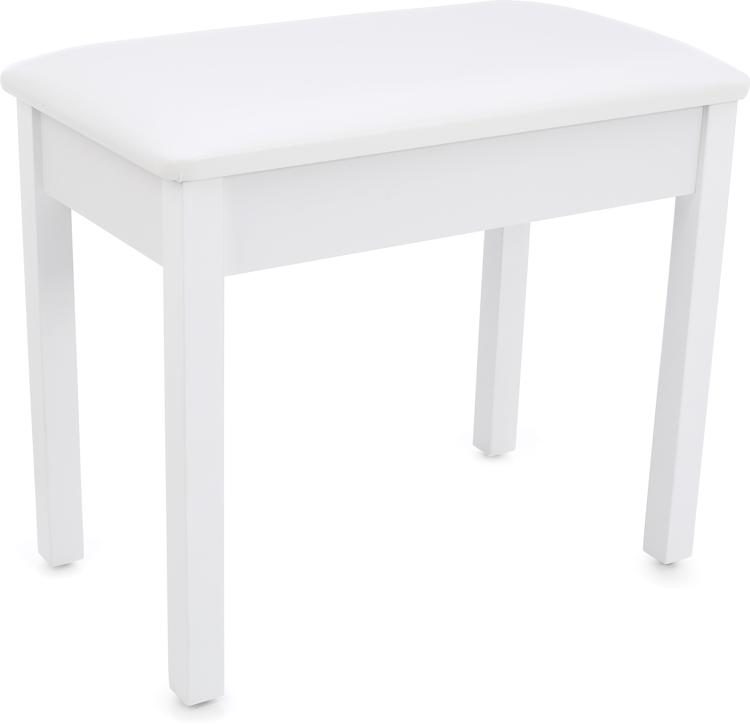 On - Stage Keyboard/Piano Bench, White by B&J