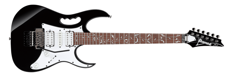 Ibanez JEMJRBK Steve Vai Signature Series Electric Guitar with Quantum Pickups, Black
