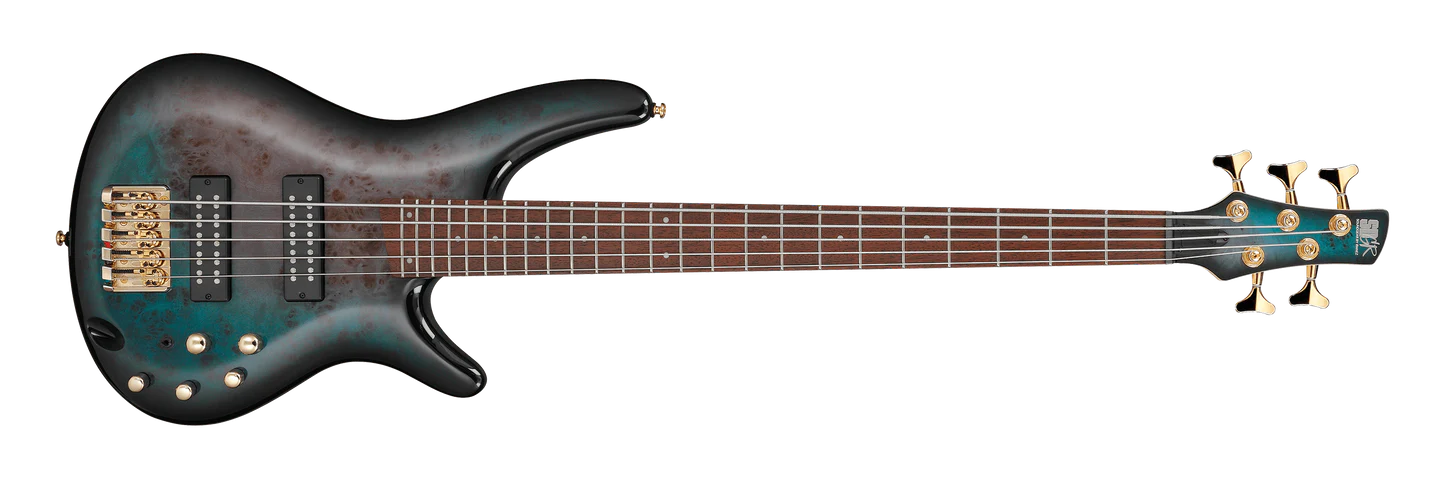 Ibanez SR405E 5 String Bass, Tropical SeaFloor Burst