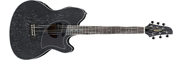 Ibanez Talman TCM50-GBO Galaxy Black Open Pore Acoustic Guitar