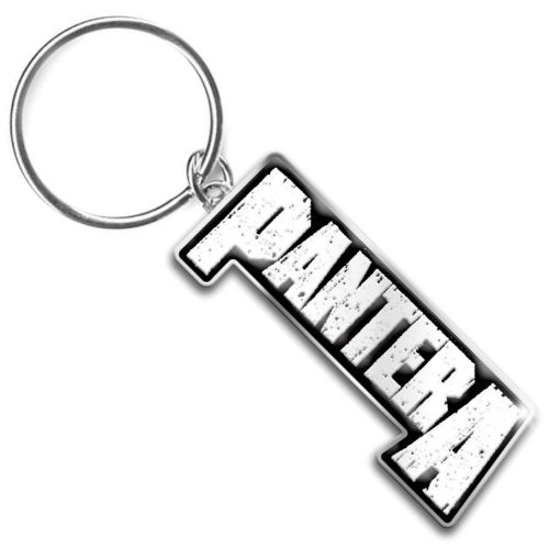 PANTERA KEYCHAIN: LOGO (ENAMEL IN - FILL) by Rock Off Trade