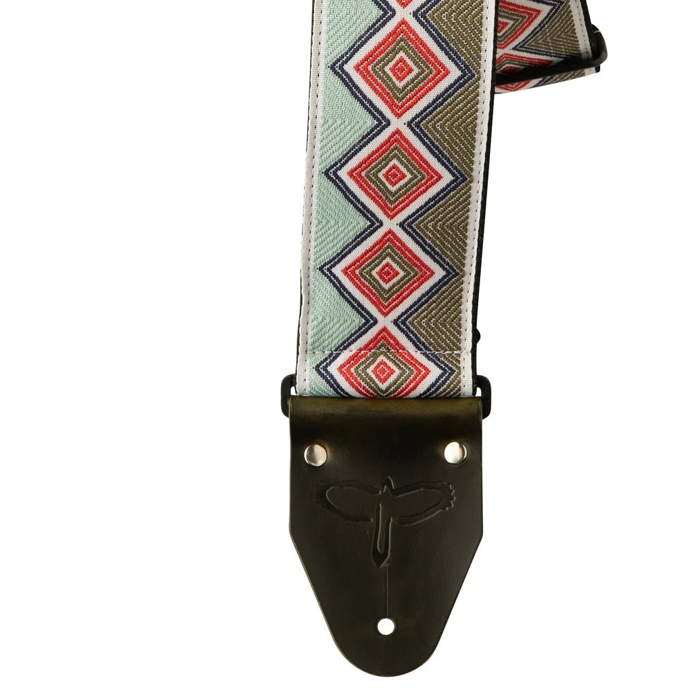 Paul Reed Smith PRS Green & Red 2.75" Wide Retro Jacquard Strap by PRS