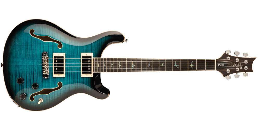 Paul Reed Smith PRS Hollowbody II Piezo, Peacock Blue Smokeburst by PRS