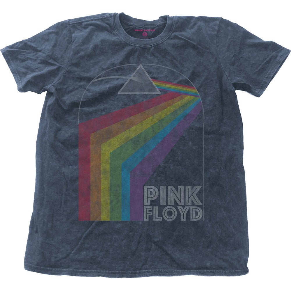 PINK FLOYD UNISEX FASHION TEE: PRISM ARCH (SNOW WASH) by Rock Off Trade