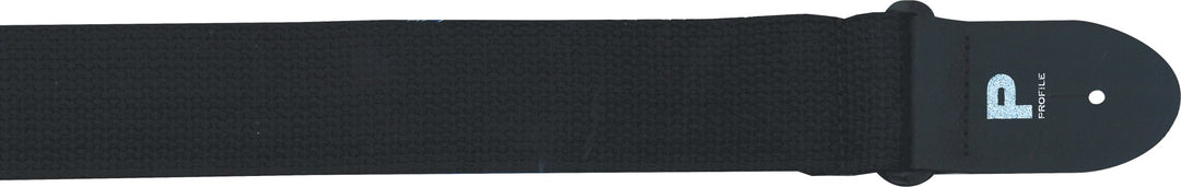 Profile 2" Black Cotton Guitar Strap by Coast Music