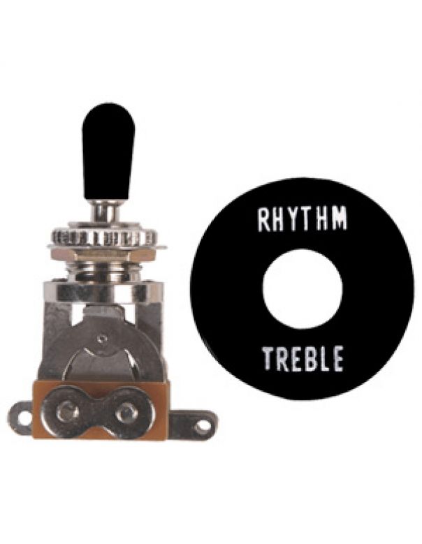 Profile 3 - Way Toggle Switch - Black by Coast Music