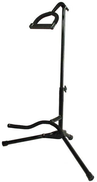Profile Black Guitar Stand With Rubber Padded Neck Support by Coast Music