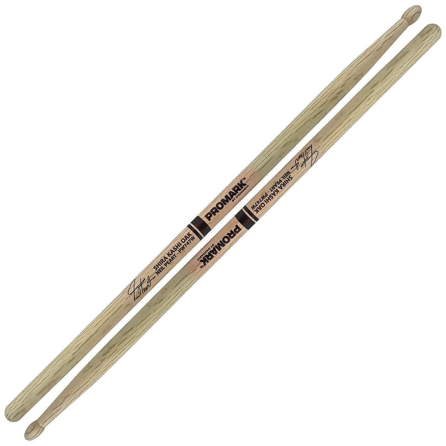 ProMark Shira Kashi Oak 747 Neil Peart Wood Tip Drumsticks by D'Addario Canada