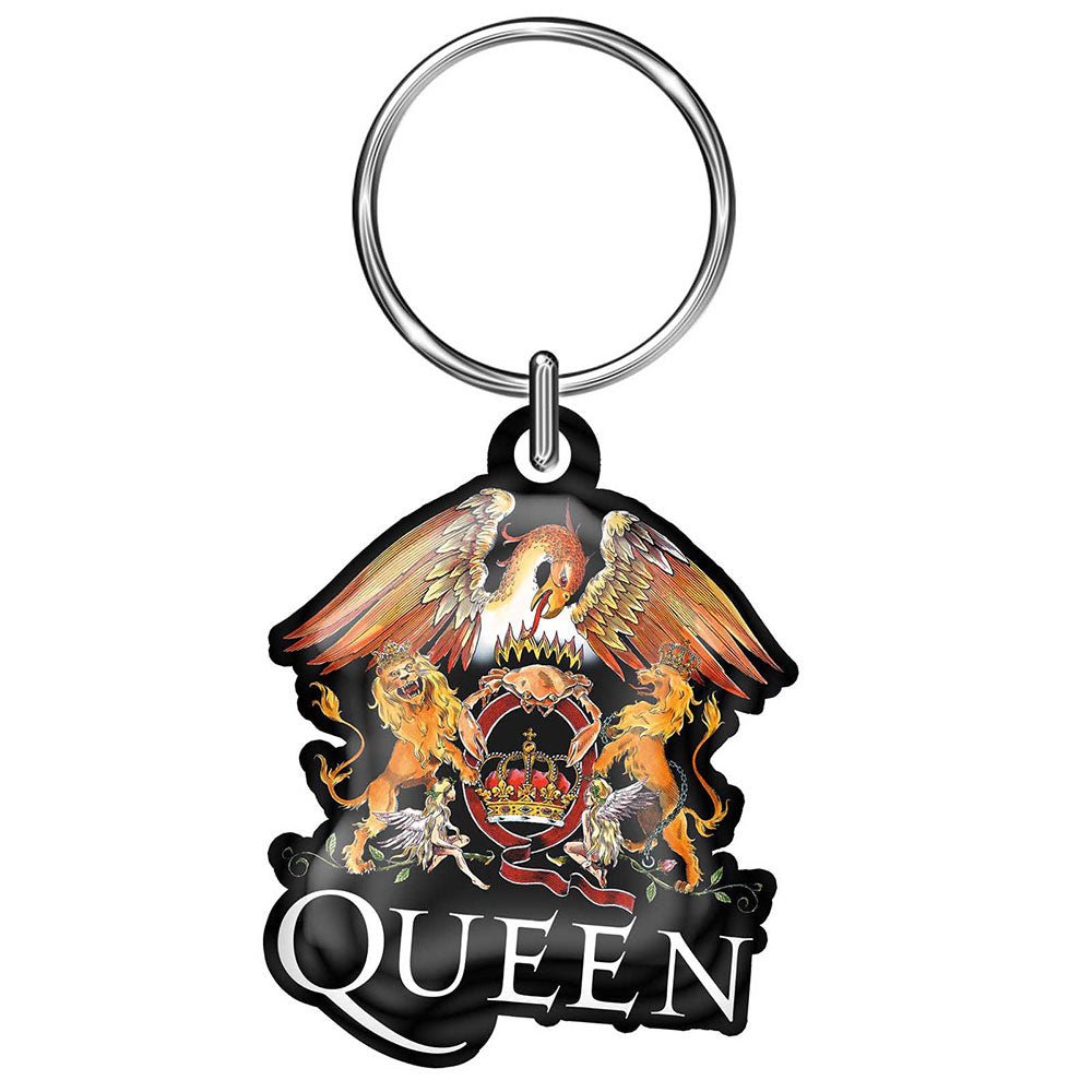 QUEEN KEYCHAIN: CREST (DIE - CAST RELIEF) by Rock Off Trade