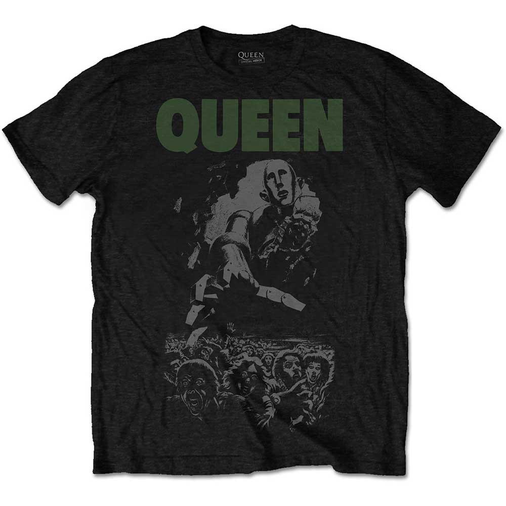 QUEEN UNISEX TEE: NEWS OF THE WORLD 40TH FULL COVER by Rock Off Trade