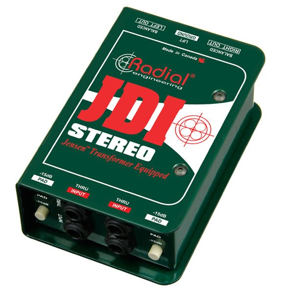 Radial Engineering JDI Stereo Premium Stereo Passive DI by Faders Music Inc.