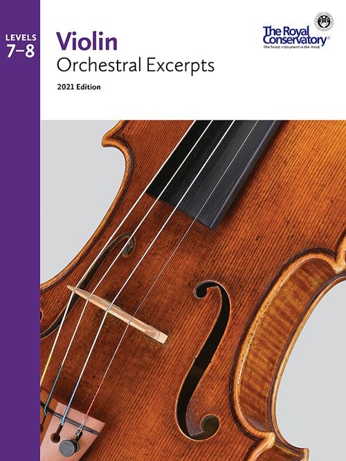 RCM Violin Orchestral Excerpts 7 - 8, 2021 Edition by Frederick Harris Music