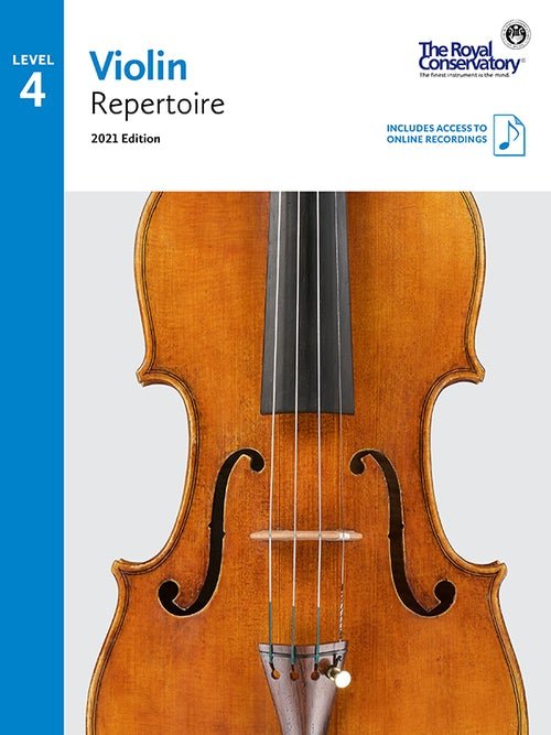 RCM Violin Repertoire 4, 2021 Edition by Frederick Harris Music
