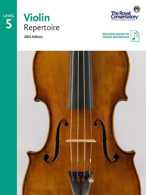 RCM Violin Repertoire 5, 2021 Edition by Frederick Harris Music