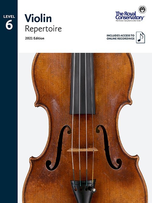 RCM Violin Repertoire 6, 2021 Edition by Frederick Harris Music
