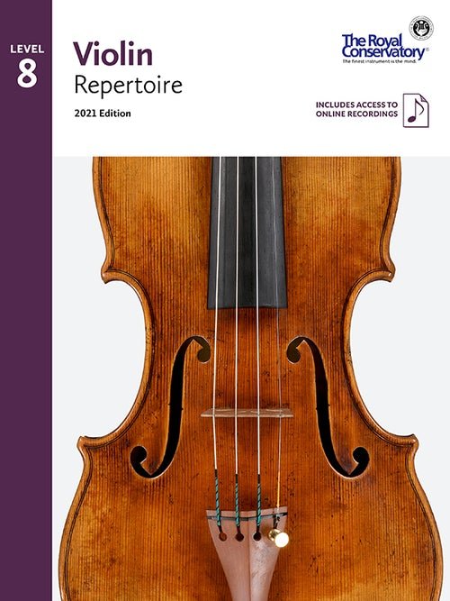 RCM Violin Repertoire 8, 2021 Edition by Frederick Harris Music