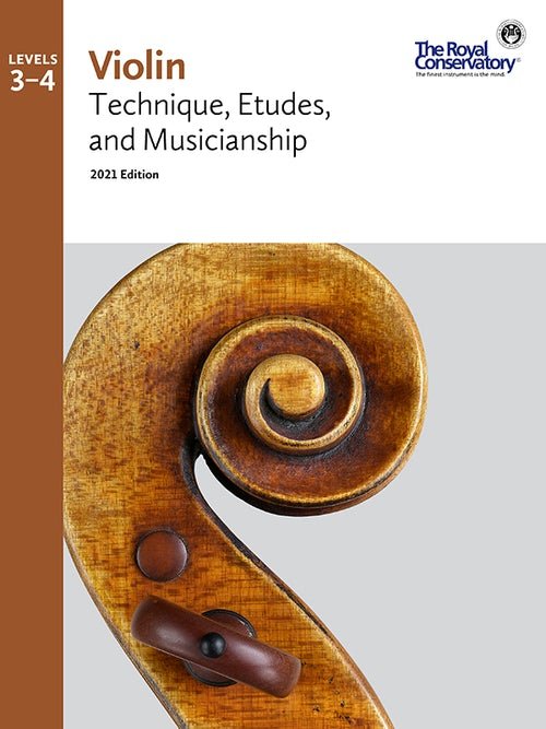 RCM Violin Technique, Etudes, and Musicianship 3 - 4, 2021 Edition by Frederick Harris Music