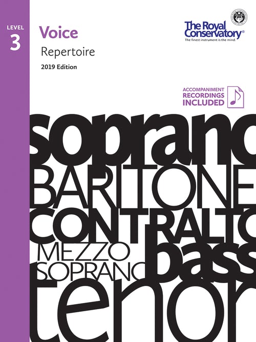 RCM Voice Repertoire 3 by Frederick Harris Music