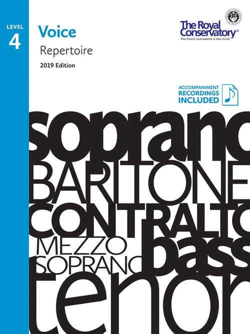 RCM Voice Repertoire 4 by Frederick Harris Music