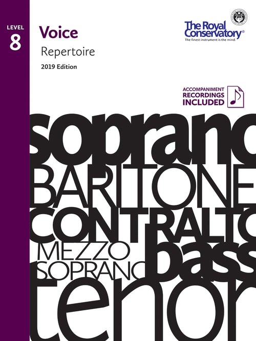 RCM Voice Repertoire 8 by Frederick Harris Music