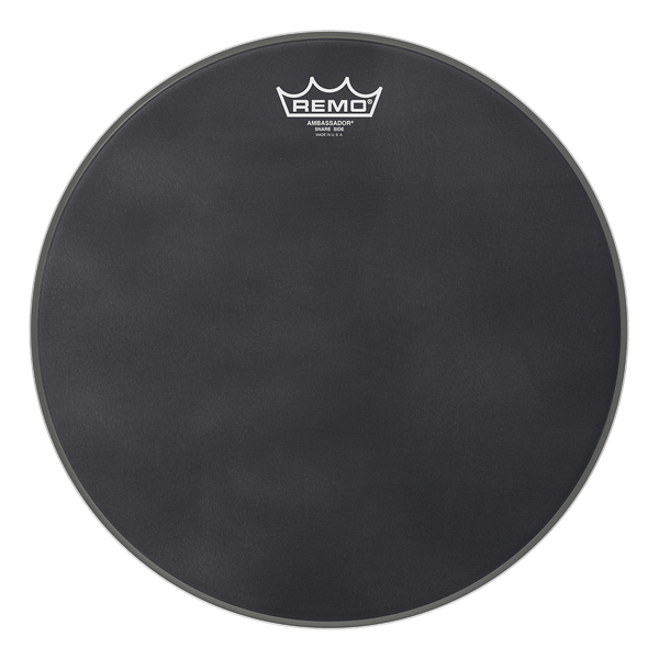 Remo Ambassador Black Suede Snare Side Drumhead, 14" by Coast Music