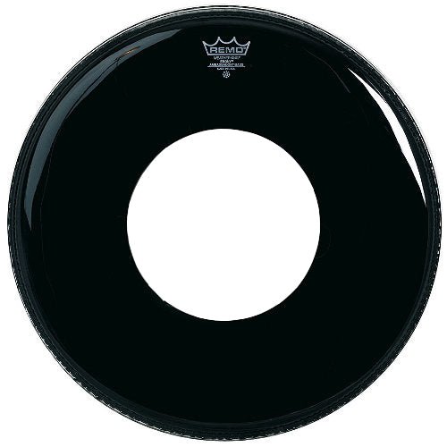 Remo Pinstripe Ebony W/ Hole 22" Bass Drum Head by Coast Music