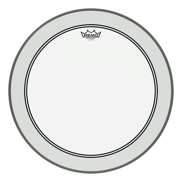 Remo Powerstroke 3 Clear Bass Drum Head by Coast Music