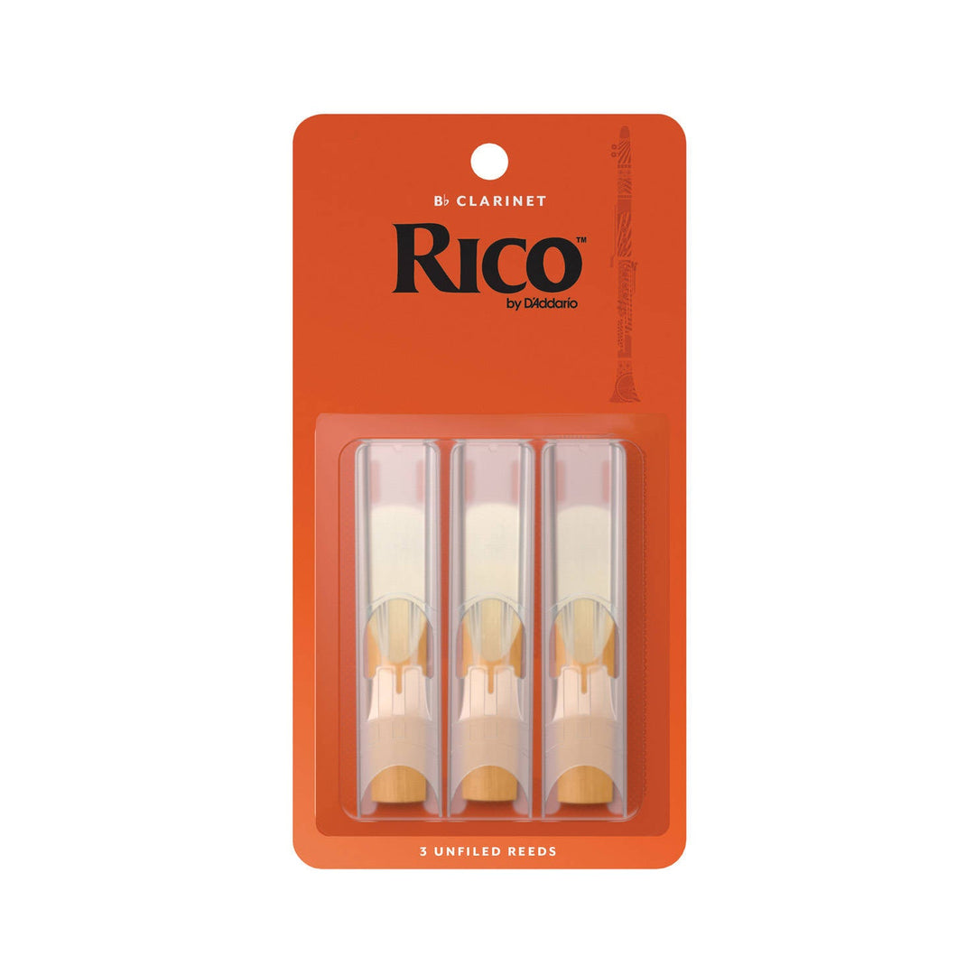 RICO Bb Clarinet Reeds, 3 Pack by D'Addario Canada