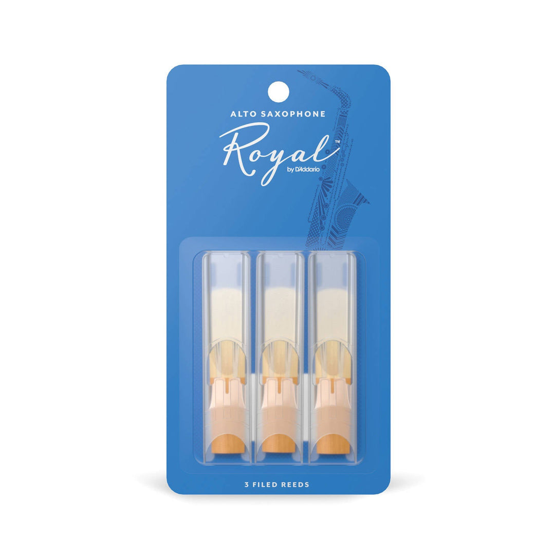 Rico Royal Alto Sax Reeds, 3 Pack by D'Addario Canada