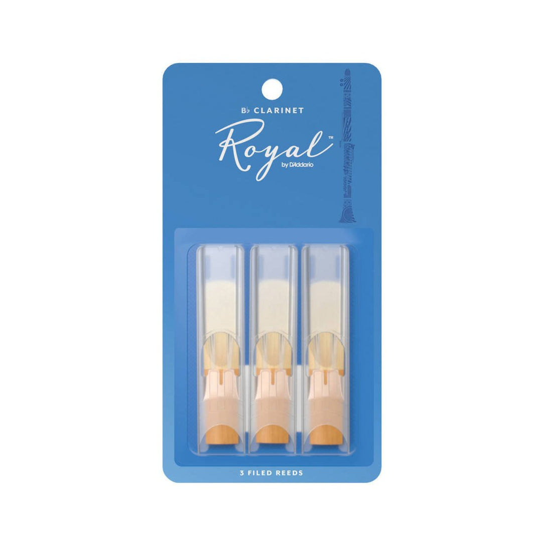 RICO Royal Filed Bb Clarinet Reeds, 3 Pack by D'Addario Canada