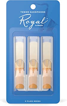 RICO Royal Filed Bb Tenor Sax Reeds, 3 Pack by D'Addario Canada