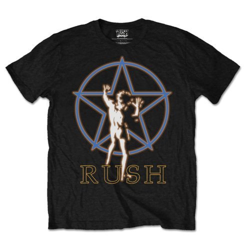 RUSH UNISEX TEE: STARMAN GLOW by Rock Off Trade