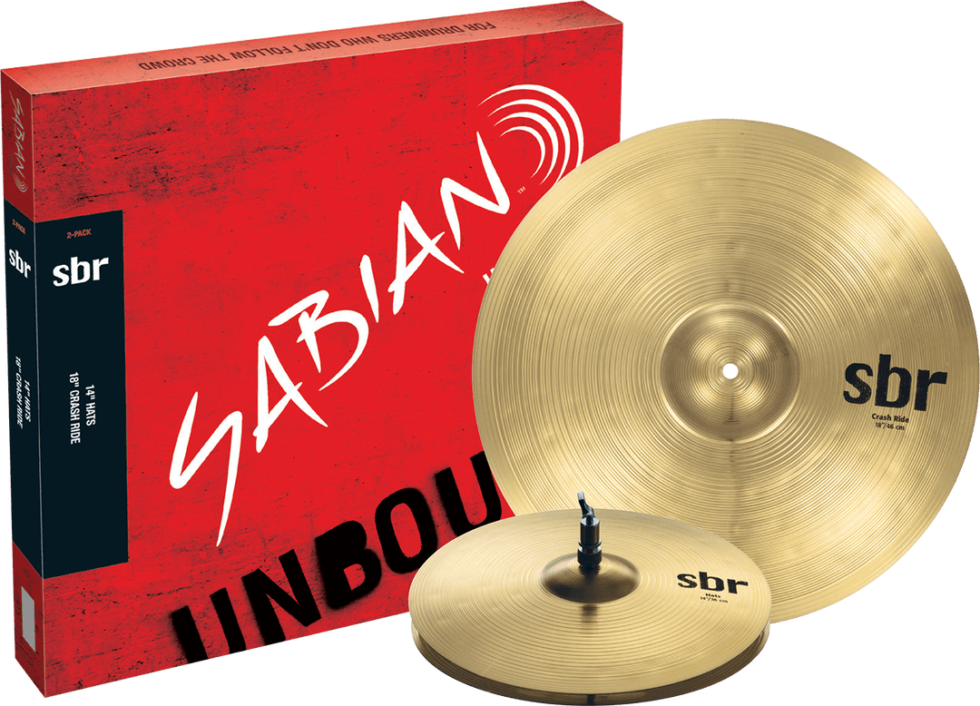Sabian SBr 14" Hi Hats/18" Crash Ride, 2 Pack by Sabian
