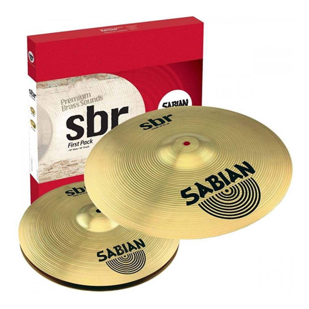 Sabian SBr Pack: 13" SBr Top & Bottom Hi Hats, 16" SBr Crash by Sabian