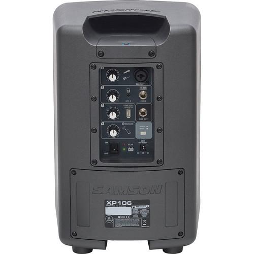 Samson Expedition XP106w Rechargeable Portable PA w/ Handheld Wireless System and Bluetooth by Yorkville
