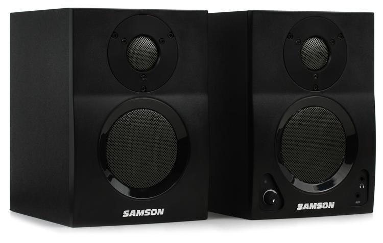 Samson MediaOne BT3 3' Powered Monitors by Faders Music Inc.