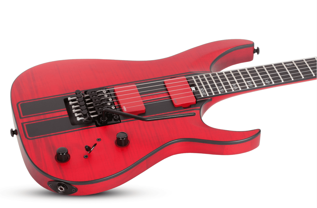 Schecter Banshee GT FR 6 - String Electric Guitar, Trans Red by Erikson Music