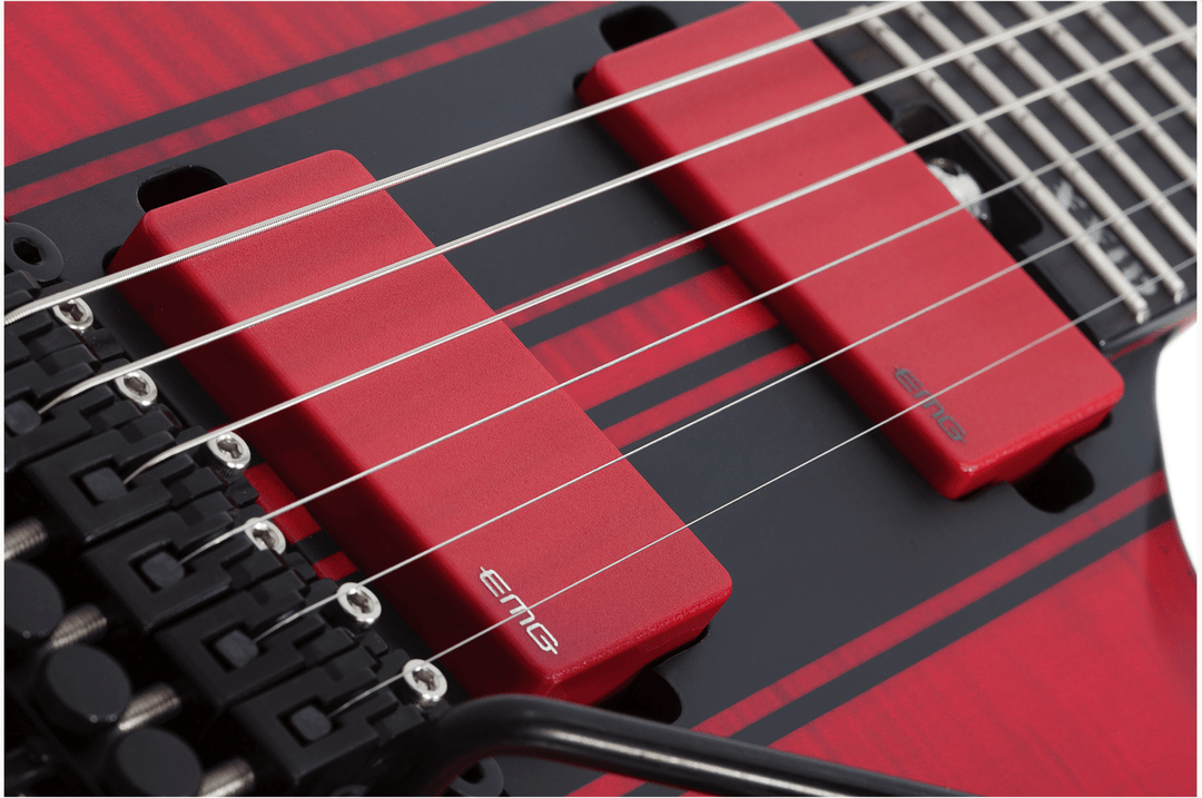 Schecter Banshee GT FR 6 - String Electric Guitar, Trans Red by Erikson Music