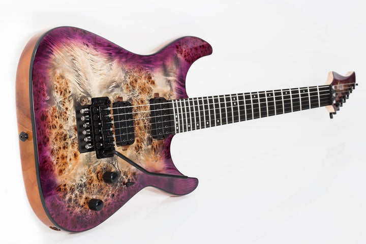 Schecter C - 6 Fr Pro Electric Guitar Burl Top, Coil Split Tap, Aurora Burst by Erikson Music