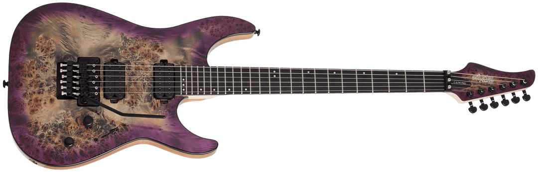 Schecter C - 6 Fr Pro Electric Guitar Burl Top, Coil Split Tap, Aurora Burst by Erikson Music