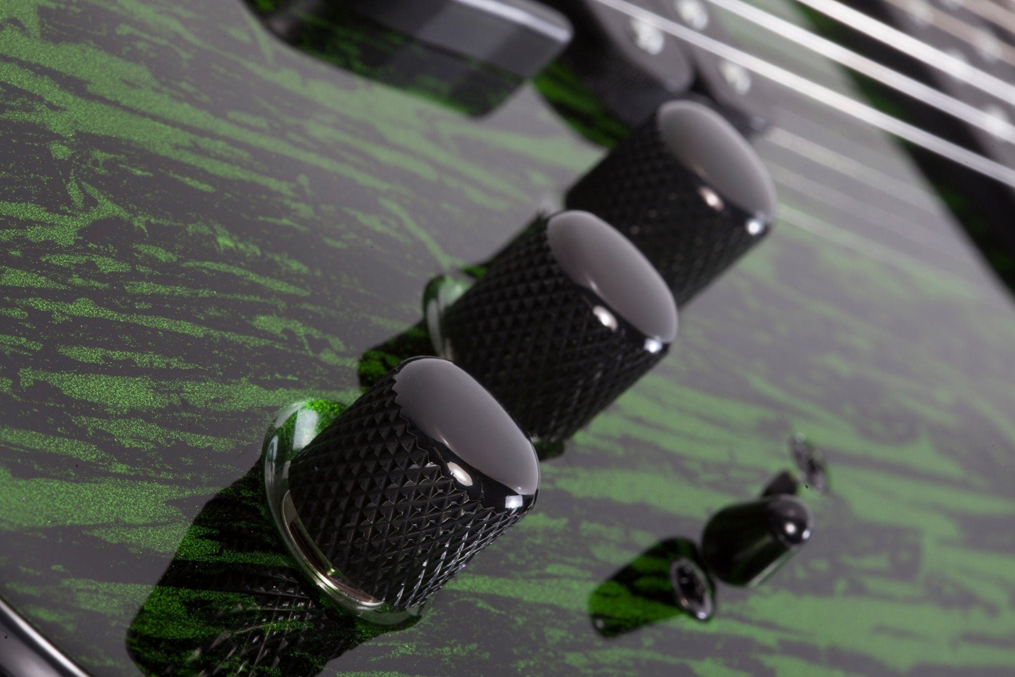 Schecter C - 7 Multiscale Silver Mountain Electric Guitar, Toxic Venom by Erikson Music