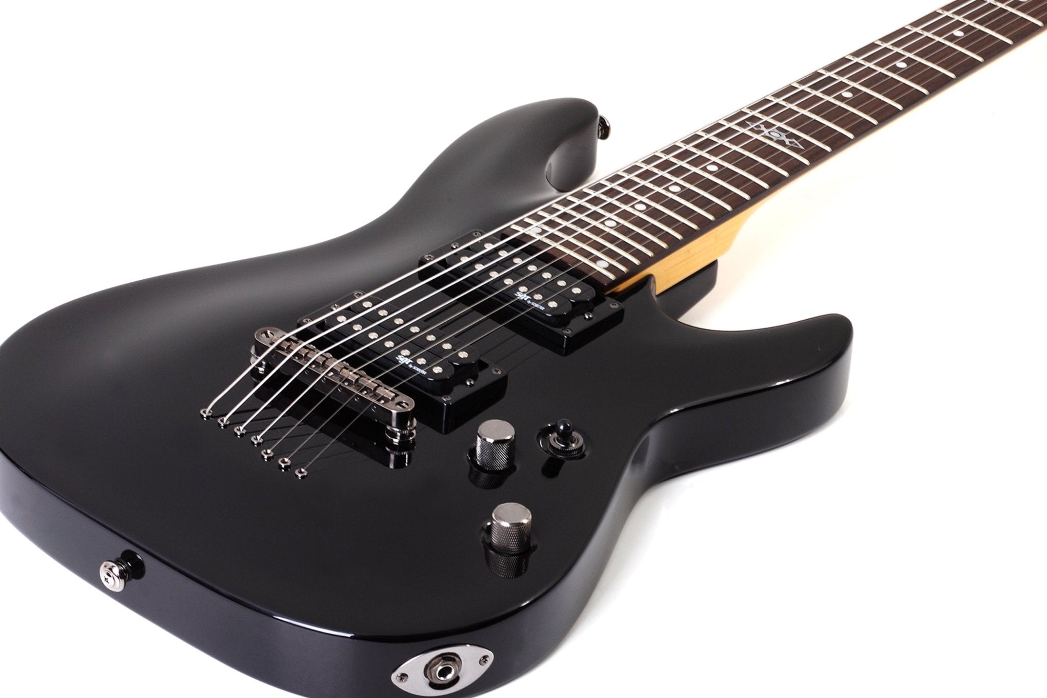 Schecter C - 7 SGR 7 String Electric Guitar - Midnight Satin Black by Erikson Music