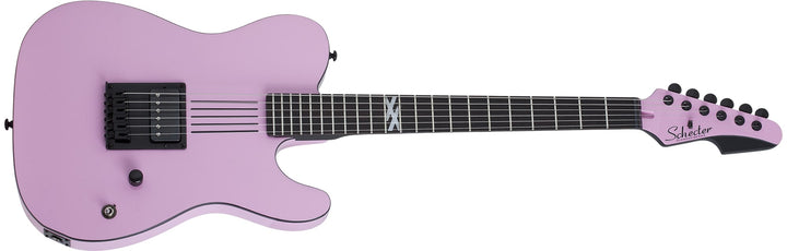 Schecter Machine Gun Kelly Signature PT Electric Guitar, Tickets To My Downfall Pink by Erikson Music